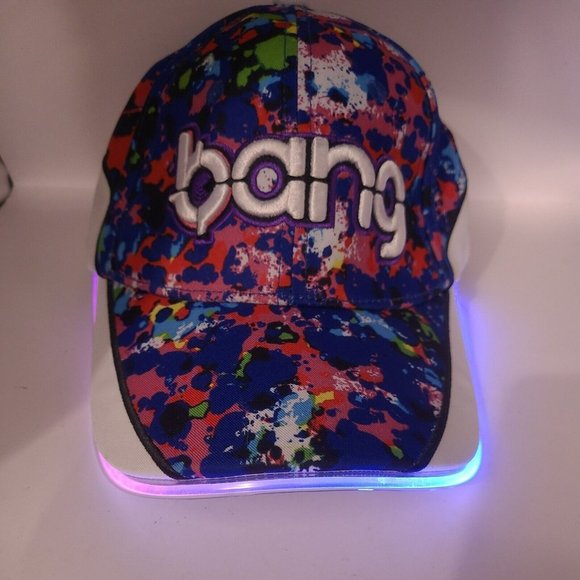 Bang Energy Drink Brim Neon Light Up Hat Multicolored SnapBacks - Picture 1 of 6
